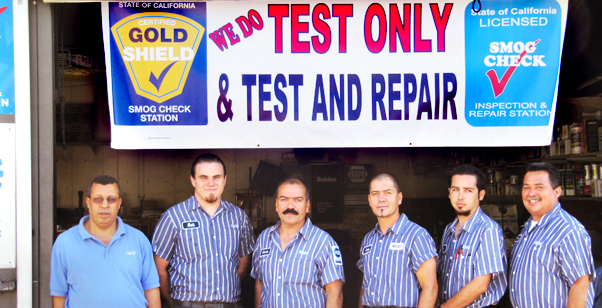 Haven Mobil auto service team at the Rancho Cucamonga shop